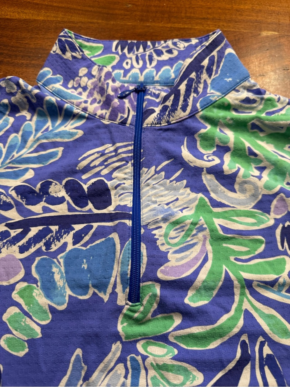 IBKUL NESSA ROYAL BLUE Ladies Long Sleeve Mock Golf Shirt size Small - Picture 2 of 7